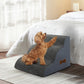 Pawz 3 Steps Pet Stairs Dog Ramp High Density Foam Grey
