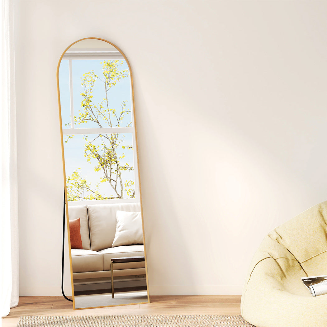 Yezi 165X60CM Full Length Mirror Wall Mounted Mirror Gold