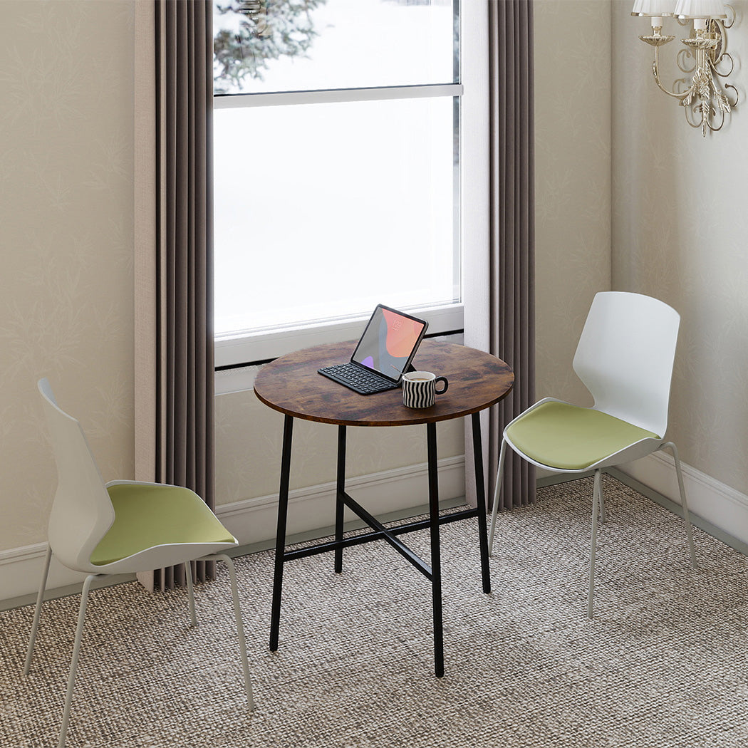 Levede Dining Table Round Kitchen 4 Person Coffee 80cm