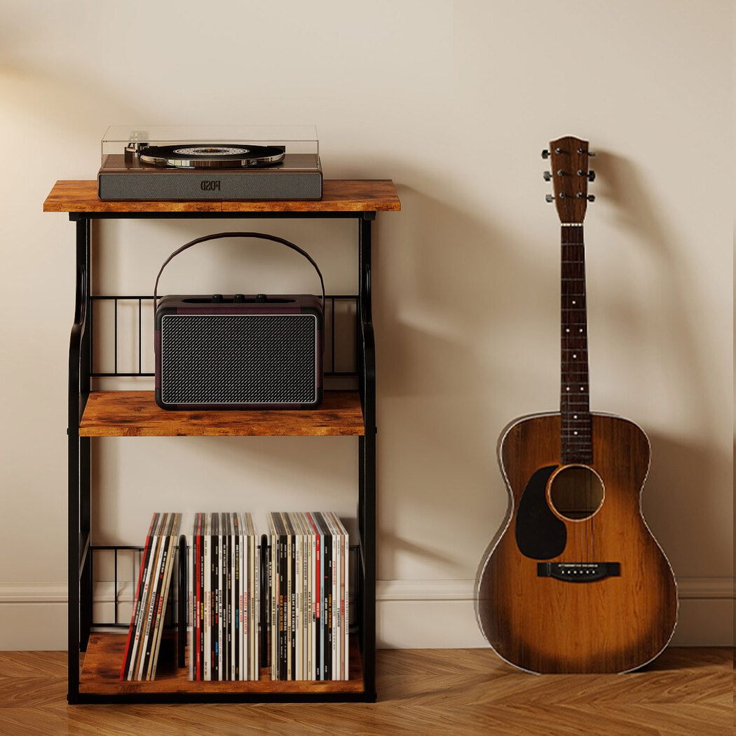 Levede Side Table 3-Tier Storage Shelf Modern Table