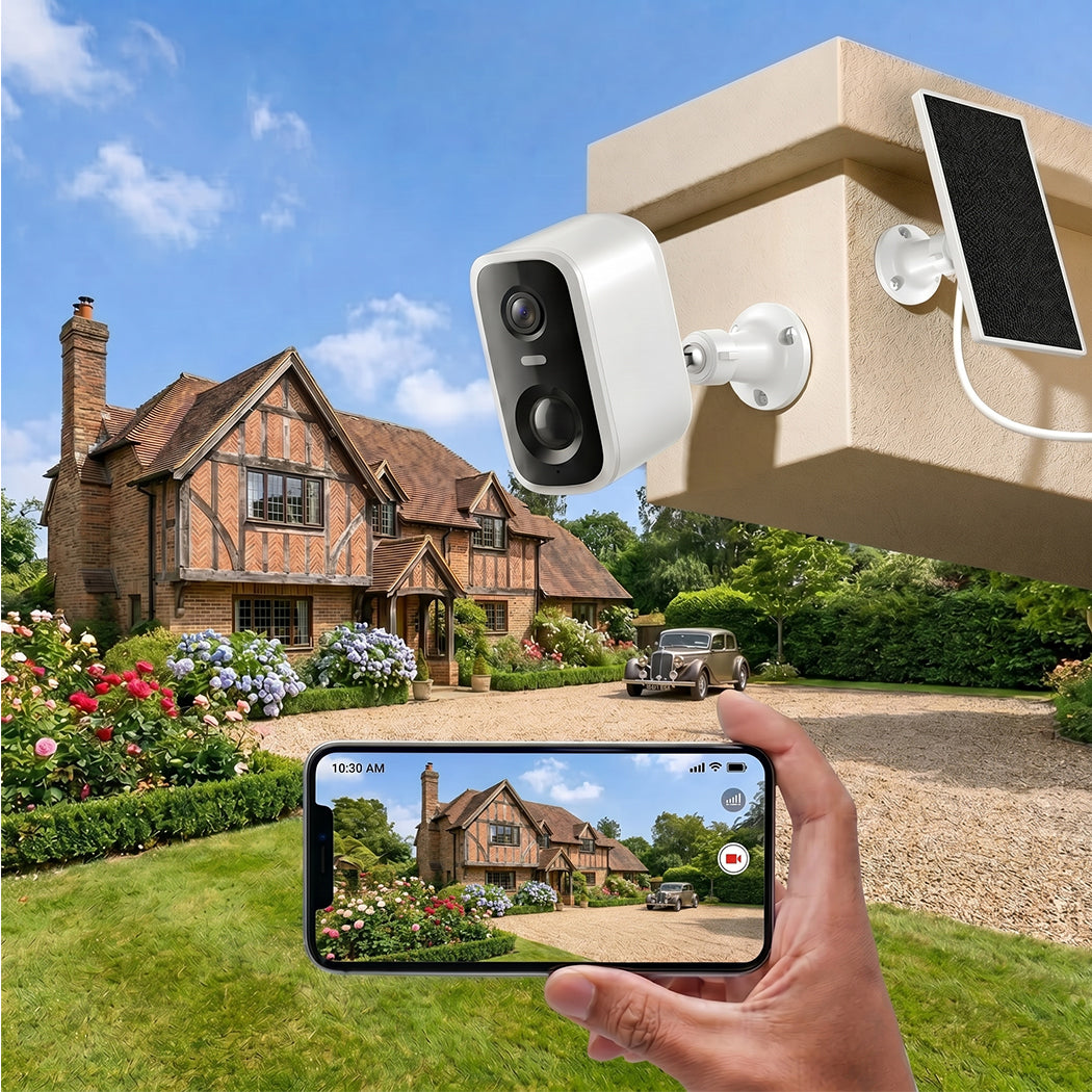 Spector 2K Wireless Security Camera IP65 Alexa 4MP PIR AI Motion Detection Wi-Fi