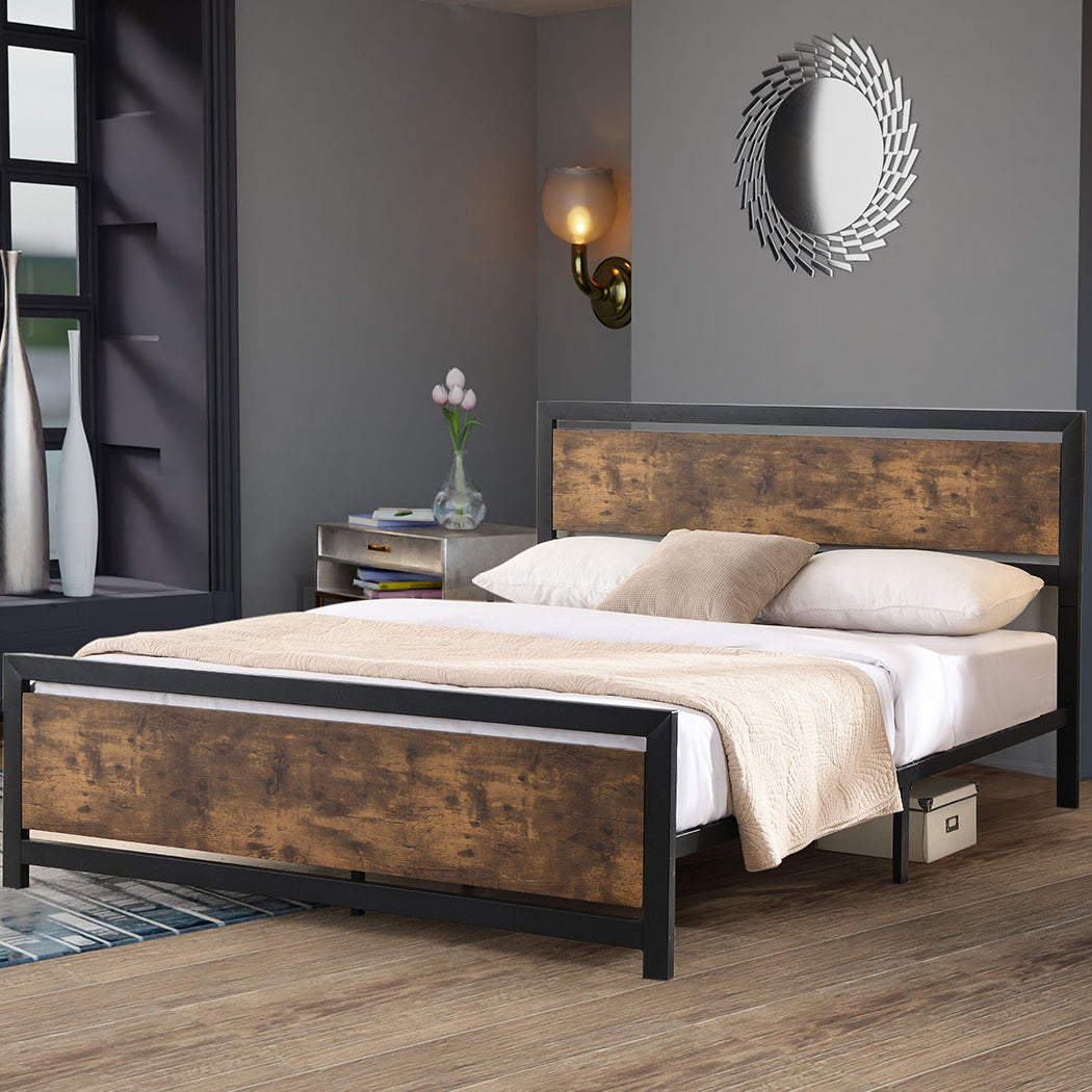 Levede Metal Bed Frame Mattress Base Double