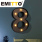 LED Metal Number Lights Free Standing