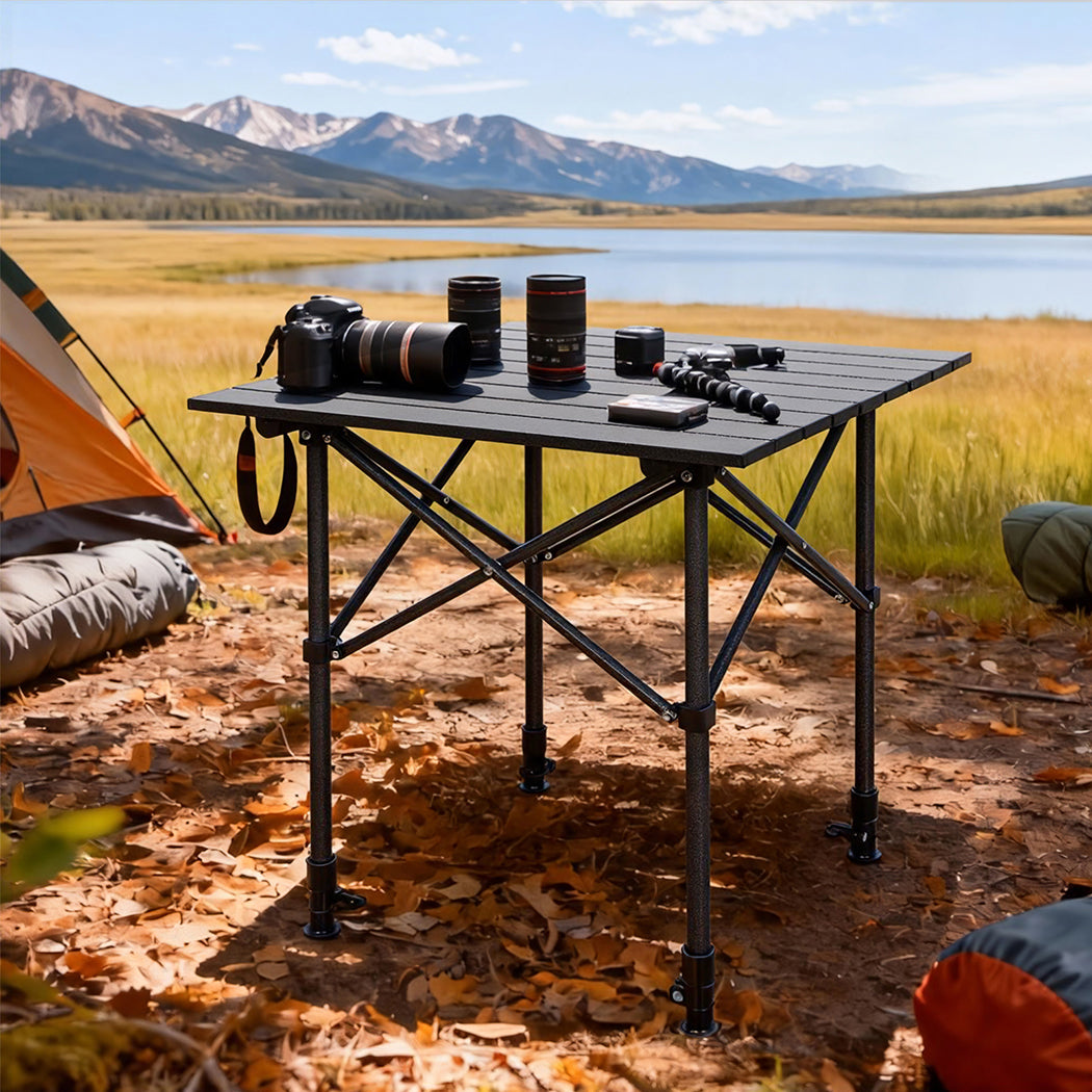 Levede Camping Table Folding Aluminum Portable BBQ Desk