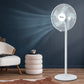Spector Pedestal Floor Fan Portable White