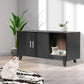 PaWz Enclosed Cat Litter Cabinet Box Black