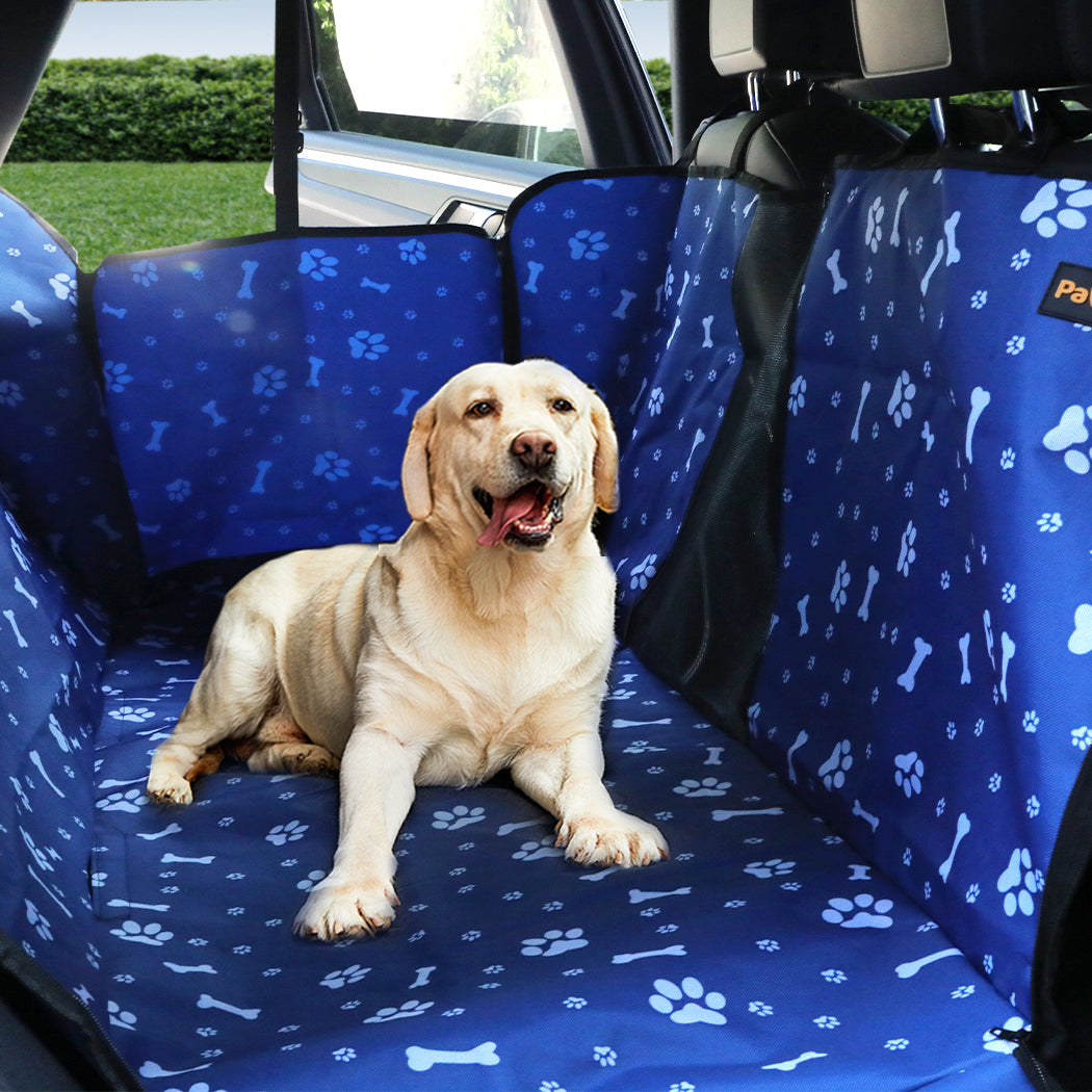 PaWz Pet Back Car Seat Cover Hammock Blue