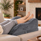 DreamZ Leg Elevation Pillow After Surgery Gel Memory Foam Double Leg Grey
