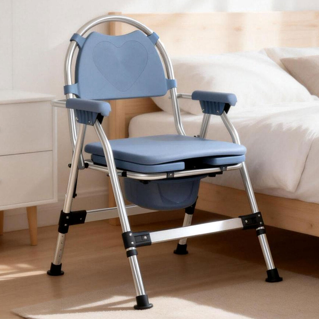 Levede Commode Chair Adjustable Bedside Seat Elderly Pregnant Disability Aid