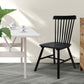 Levede 4x Dining Chairs Kitchen Winsor Black