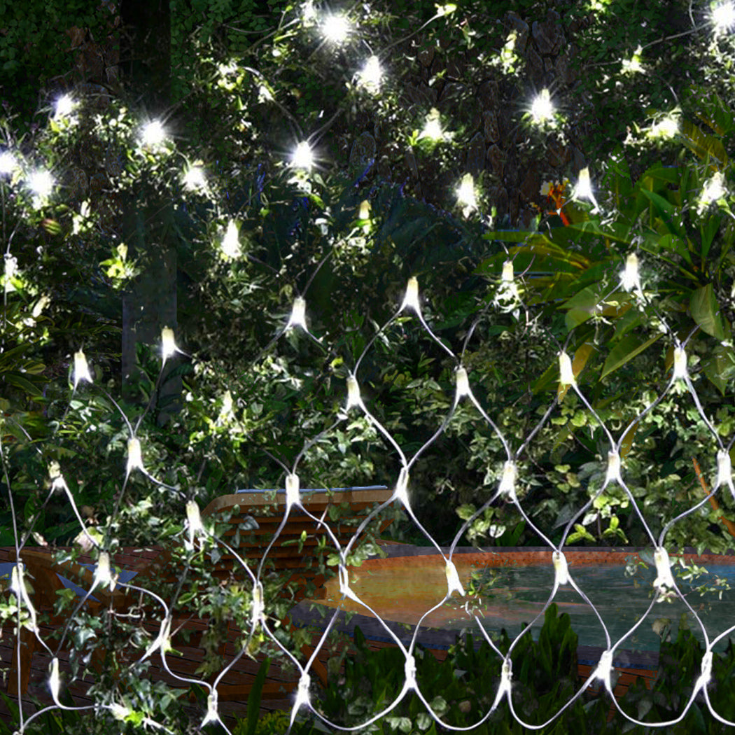 320LED Fairy Lights Net Mesh Curtain Cool white