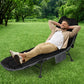 Levede Folding Camping Bed Camp Cots Black