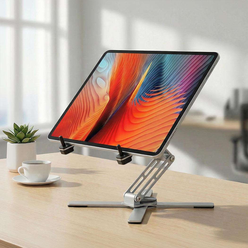 Levede Portable Laptop Stand 360 Rotating Bracket Foldable Aluminum Desk Riser