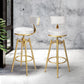 Levede 4x Bar Stools Swivel Kitchen Bar Chair White
