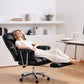 Levede Gaming Chair Ergonomic With Footrest 150°Recline for Home Office Black