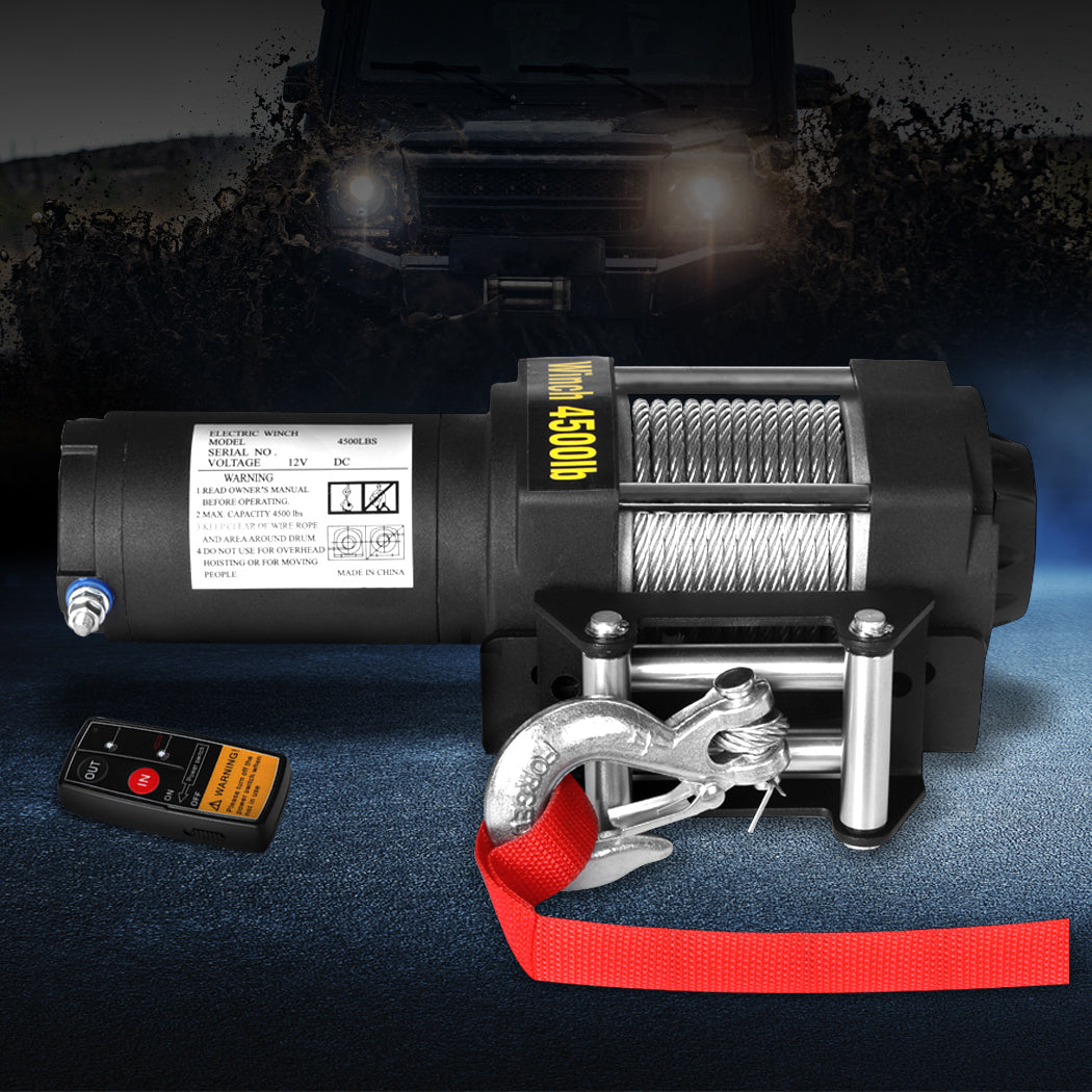 Electric Winch 4500LBS/2041KG 12V Wireless