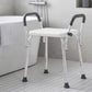 Levede Adjustable Shower Chair Bath Seat with Arms Portable Non Slip Bathroom