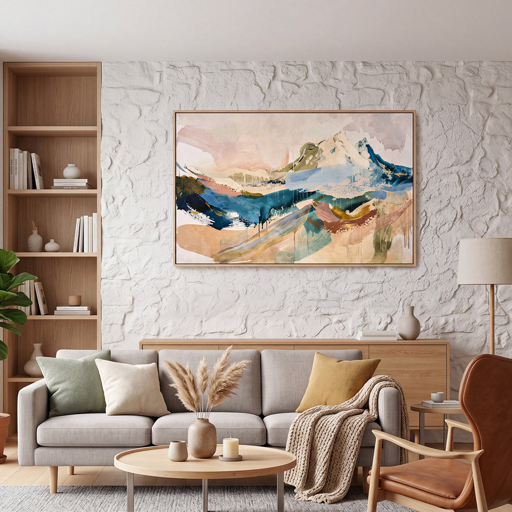 Yezi Modern Wall Art Canvas Large Framed Abstract Painting Decor 70x100cm