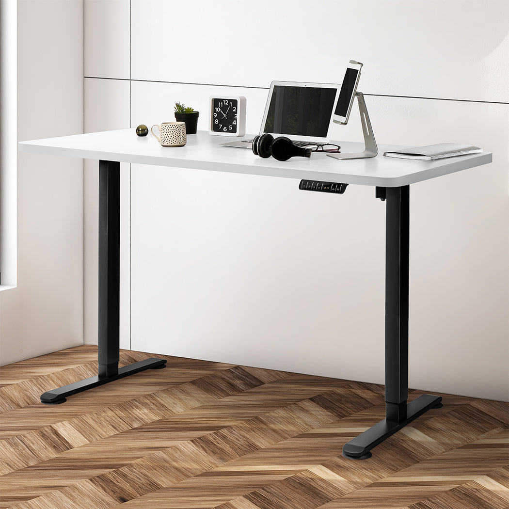 Levede Motorised Standing Desk Adjustable 140cm White 1000x 1MM