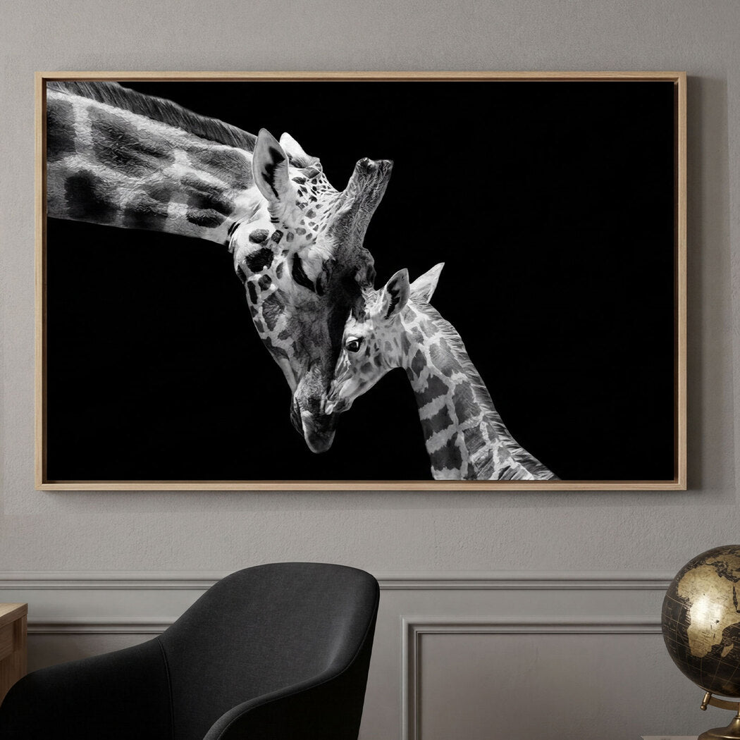 Yezi Animal Wall Art Canvas Modern Abstract 80×120cm Framed Artwork Home Decor