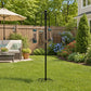 Toque Bird Feeder Pole Station Hanging Stand Adjustable 8 Hooks Outdoor 224cm