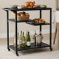 Levede Outdoor Kitchen Cart 3 Tier BBQ Grill Cart Mobile Patio Serving Trolley