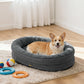 Pawz Orthopedic Plush Dog Bed Soft Washable Pet Bed Grey Cosy Cushion L Size