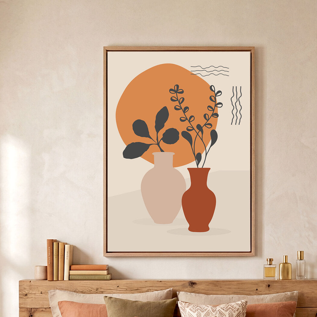 Yezi Wall Art Canvas Modern Abstract 80×120cm Framed Artwork Home Office Decor