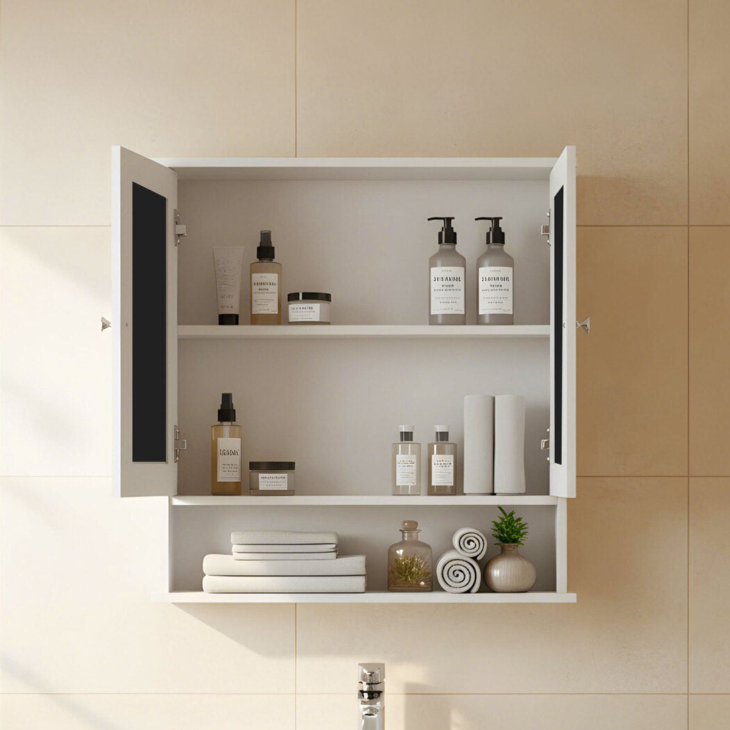 Levede Bathroom Mirror Cabinet Storage Cupboard Shelf