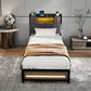 Levede Single Bed Frame with Storage Headboard RGB LED
