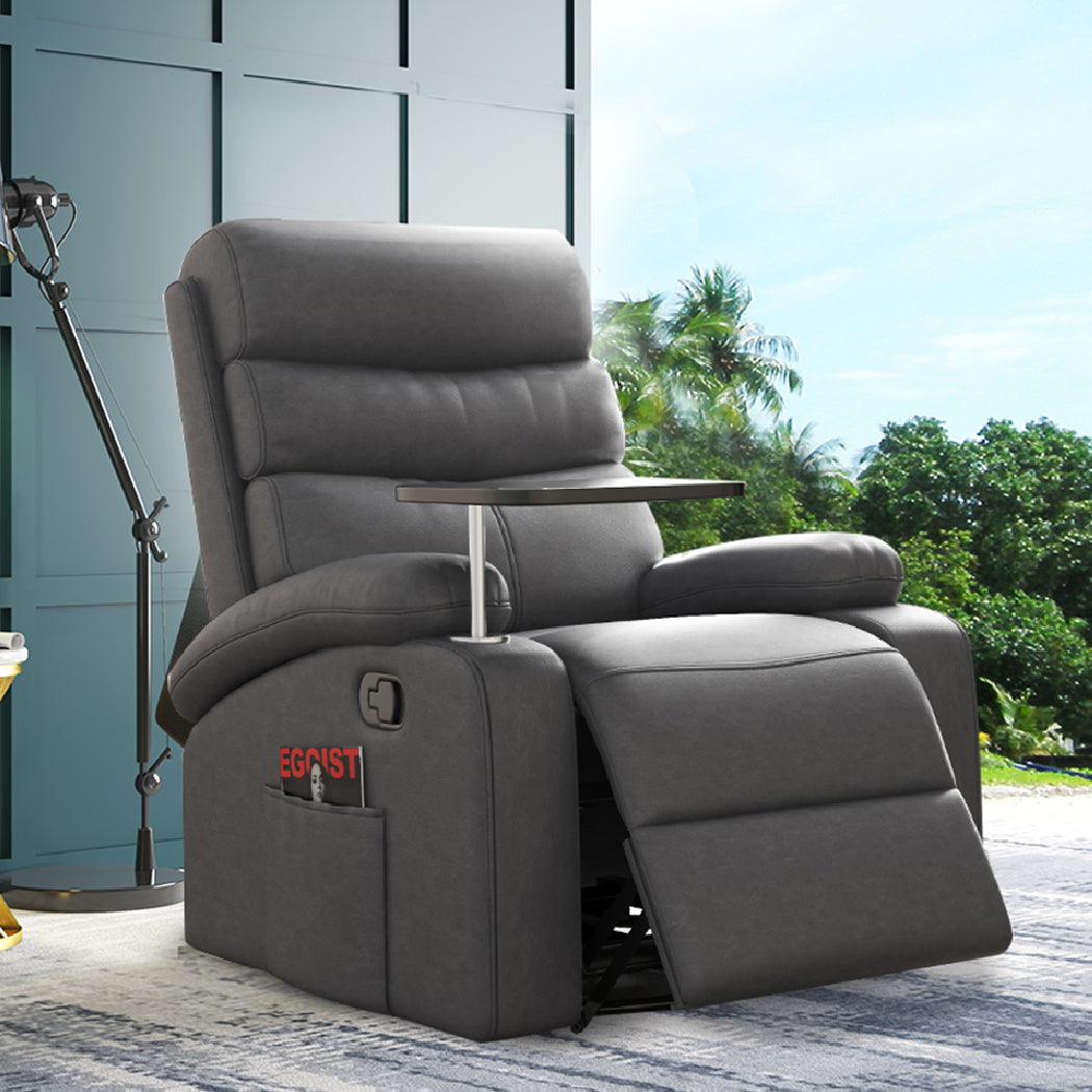Levede Massage Chair Recliner Chairs Grey