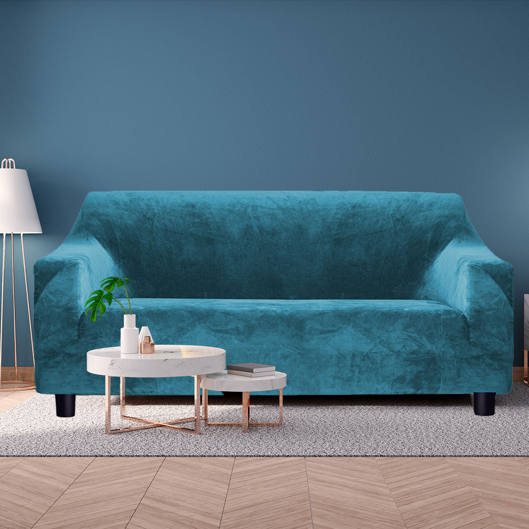 Marlow Sofa Covers 3 Seater High Stretch Green Agate Green