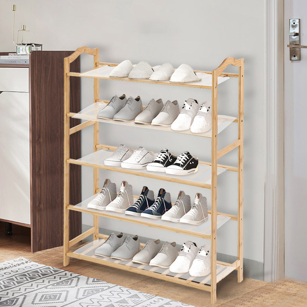 Levede Bamboo Shoe Rack Storage Wooden