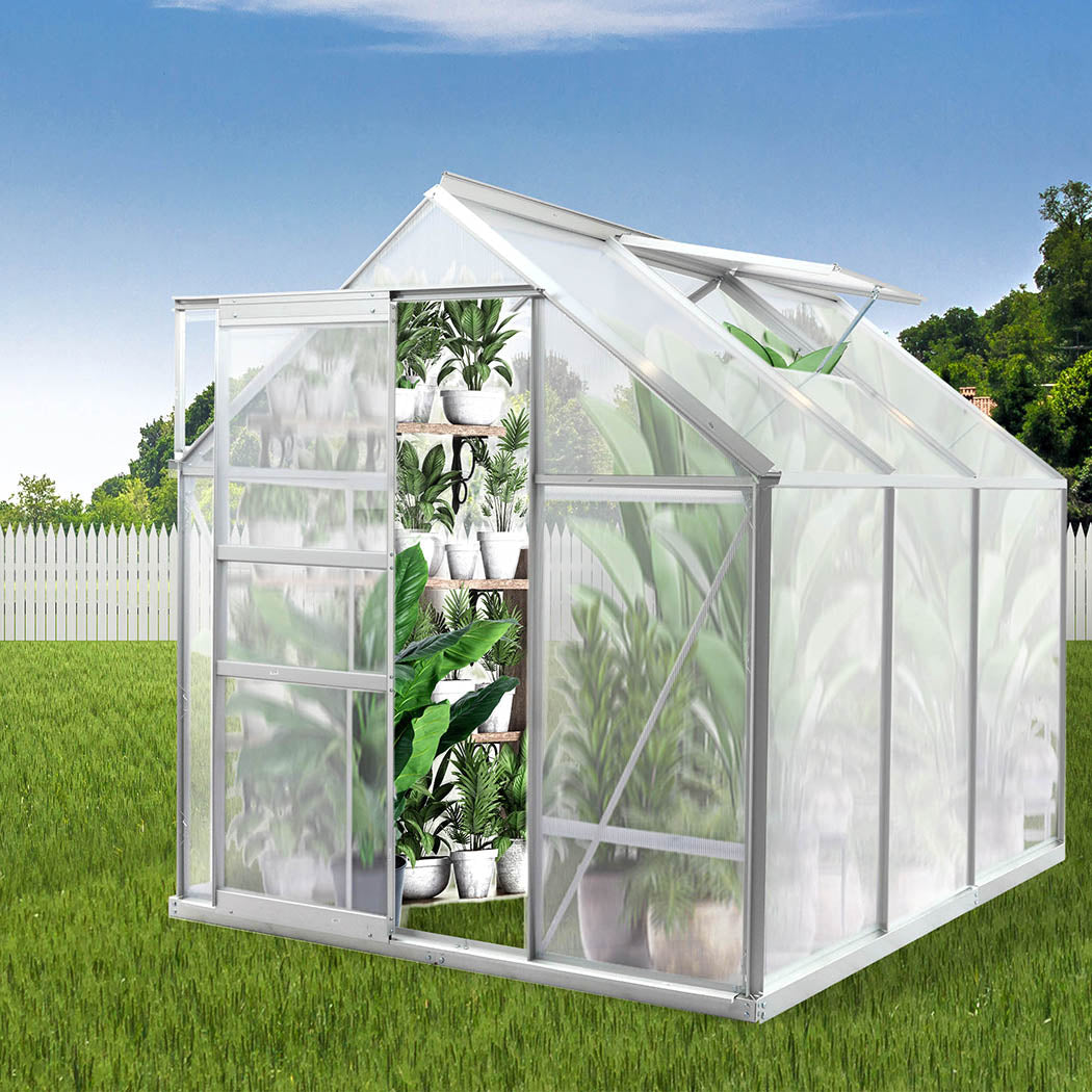 Lambu Greenhouse Aluminium Walk In Green
