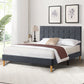 Levede Bed Frame Queen Size Mattress Grey