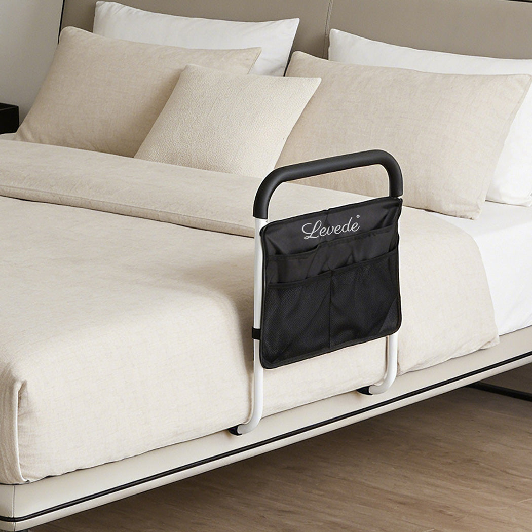 Levede Bed Rail Safety Bed Assist Rail Grab Handrail Adjustable Elderly Antislip