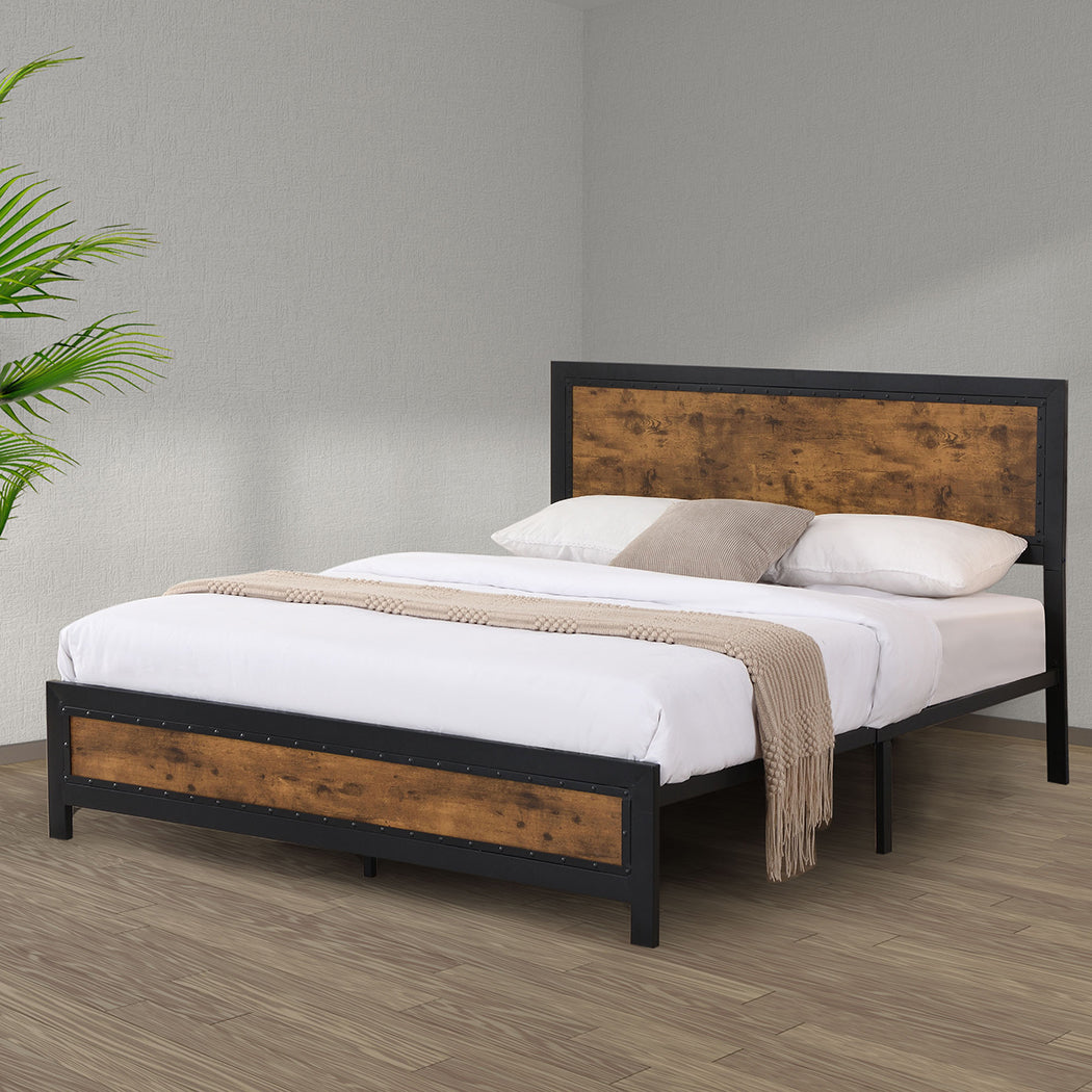 Levede Metal Bed Frame Mattress Base Double