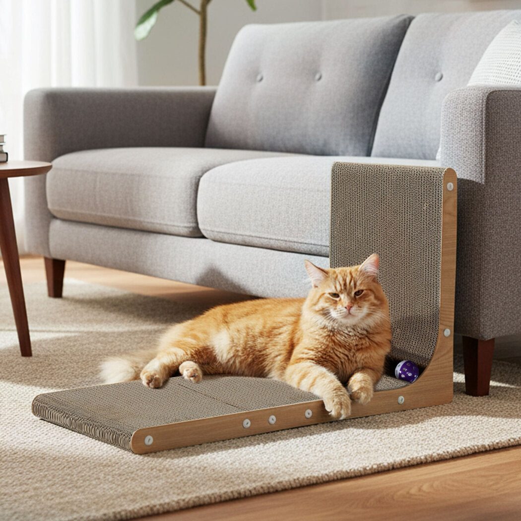 Pawz Cat L-Shaped Scratching Cardboard
