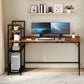 Levede Computer Desk Study Home Table with 4-Tier Shelf