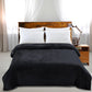 DreamZ 320GSM 220x240cm Ultra Soft Mink Dark Grey Queen