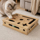 Pawz Cat Nail File Scratcher Large Solid Wood with Toy Balls for Indoor Cats
