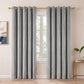 Marlow Blackout Curtains 2-Panel Velvet Room Darkening Eyelet Curtains 132x213cm