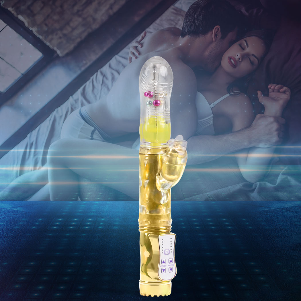 Urway Rabbit Vibrator Masturbator Thrusting Gold