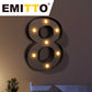 LED Metal Number Lights Free Standing
