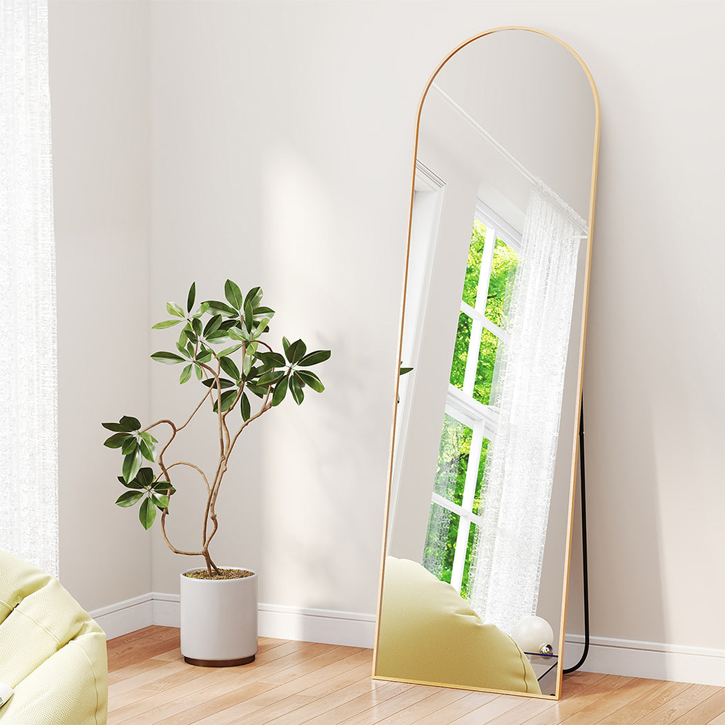Yezi 165X60CM Full Length Mirror Wall Mounted Mirror Gold