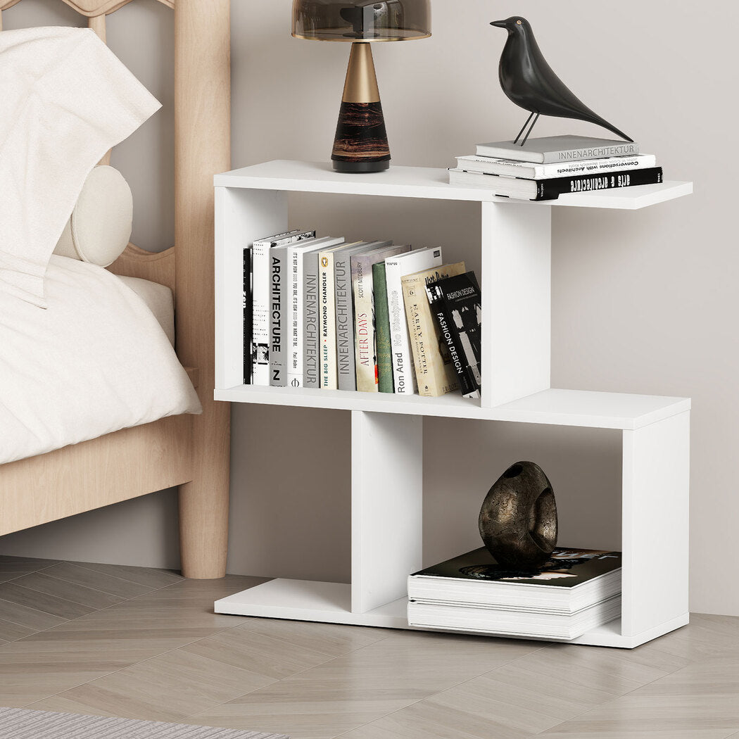Levede Slim 2 Tier Narrow Side Table Bedside Nightstand