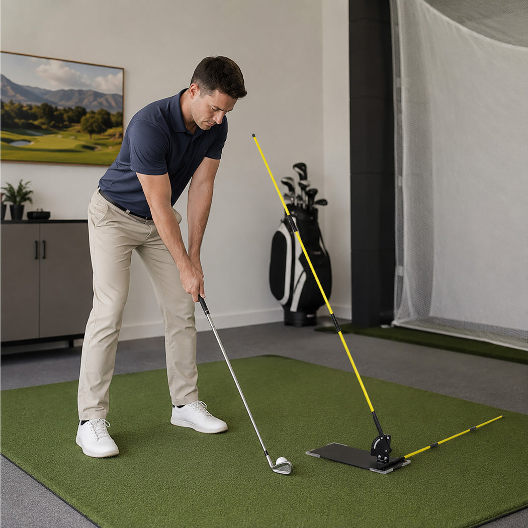 Centra Golf Alignment Sticks With Cast Iron Base Portable Practice For Outdoor