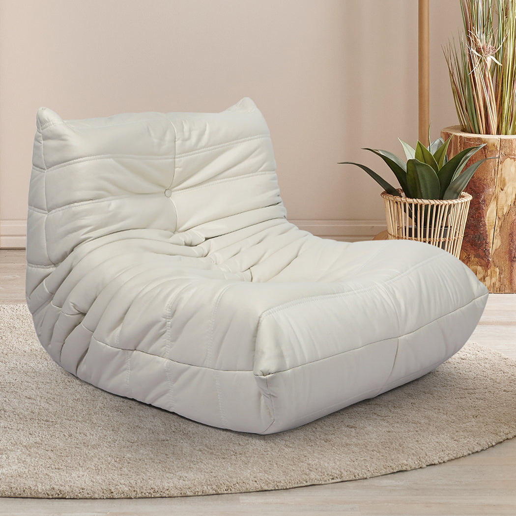 Levede Floor Chair Caterpillar Sofa Beige