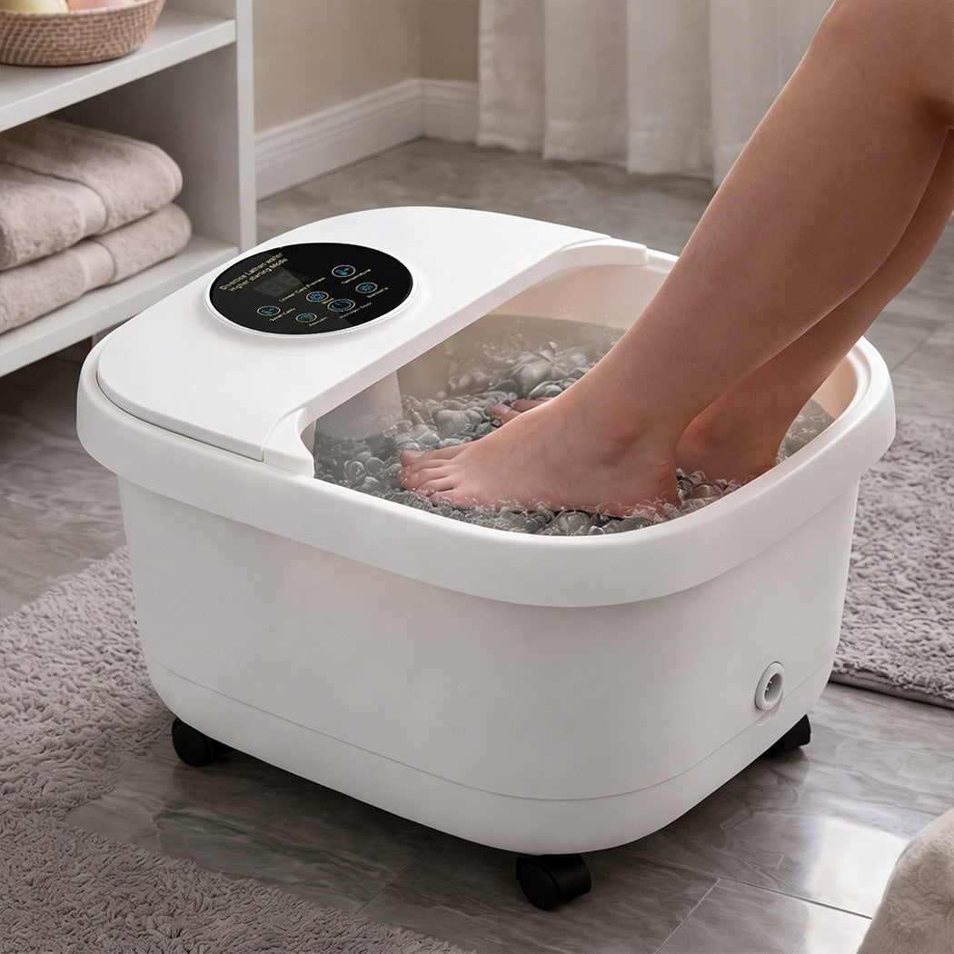 Spector Electric Foot Spa Massager Heated Bubble Foot Bath Pedicure Roller Spa