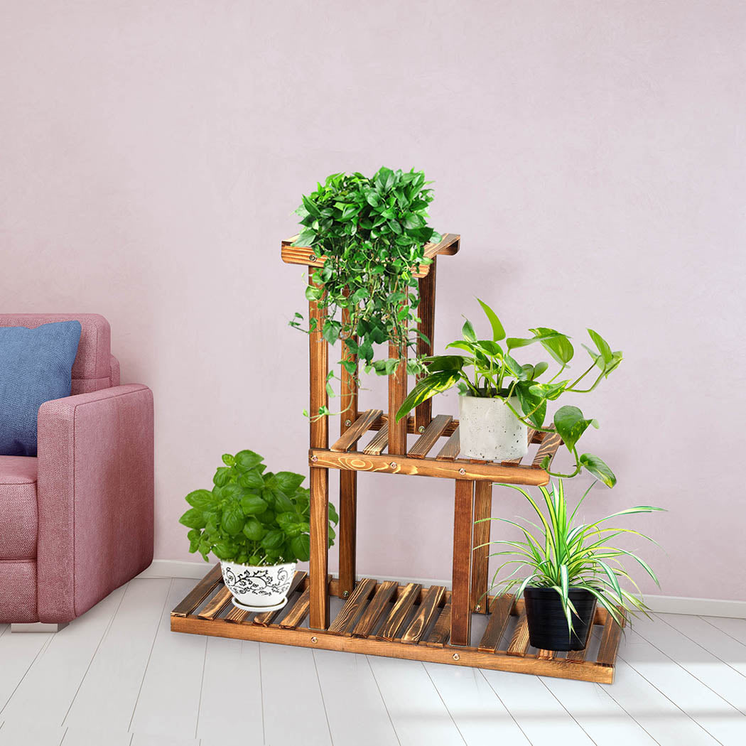 Levede 3-Tier Plant Stand Wood Wooden